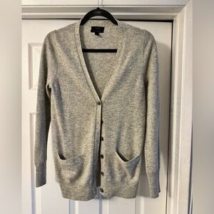 J CREW, S, 100% Cashmere Boyfriend Long Cardigan women’s